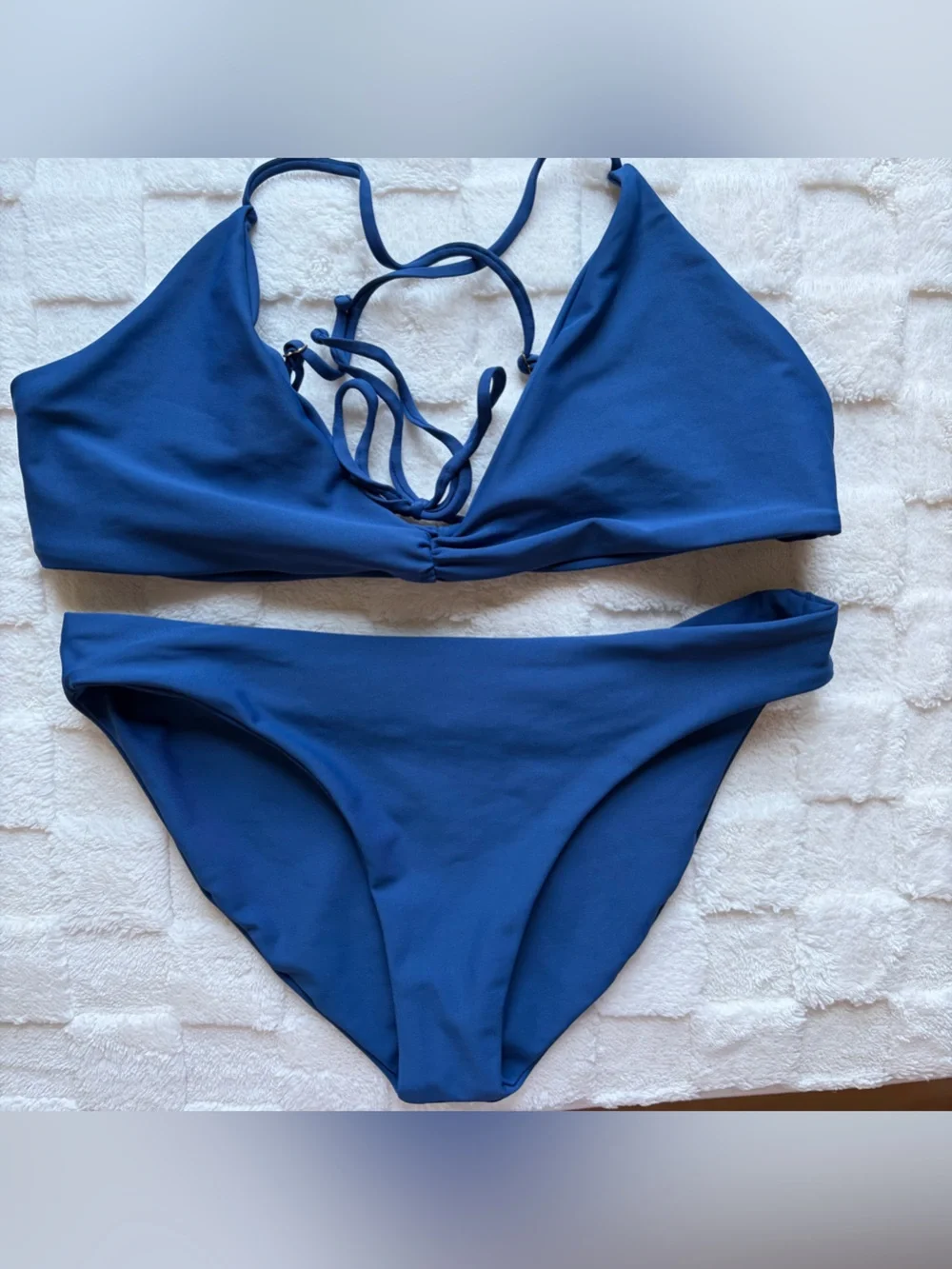 Skatie Blue Two-Piece Bikini Set